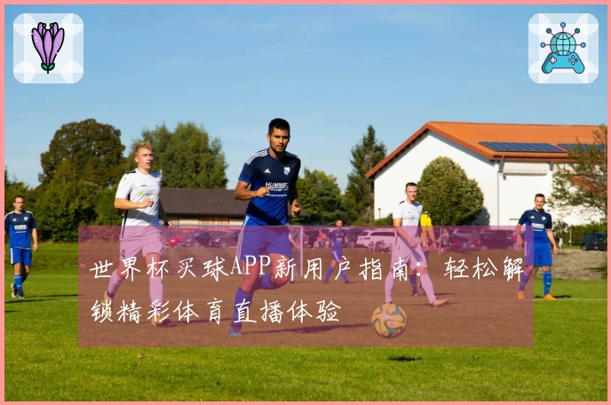 世界杯买球APP新用户指南：轻松解锁精彩体育直播体验